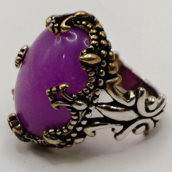 Fine Jewelry Carolyn Pollack Relios Genuine Oval Charoite Ring - Picture 2 of 6